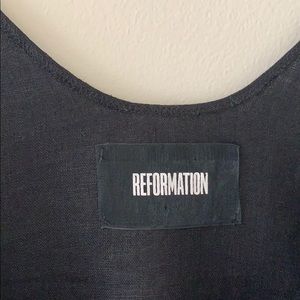 Reformation linen tank top
